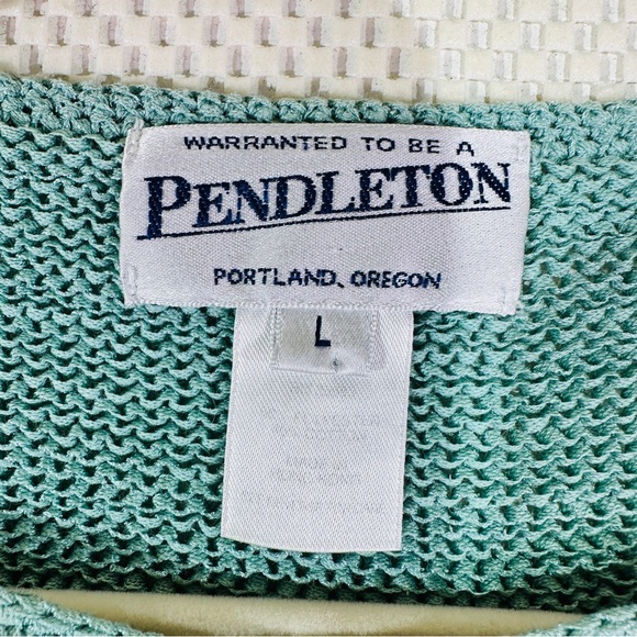 Pendleton Cotton Blend Knit Boatswain Collar Striped Sweater - Multicolor - Picture 7 of 7